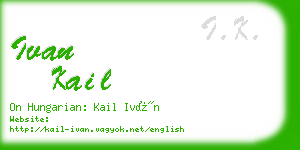 ivan kail business card